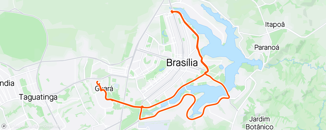 Map of the activity, Pelotão Capitão bikes