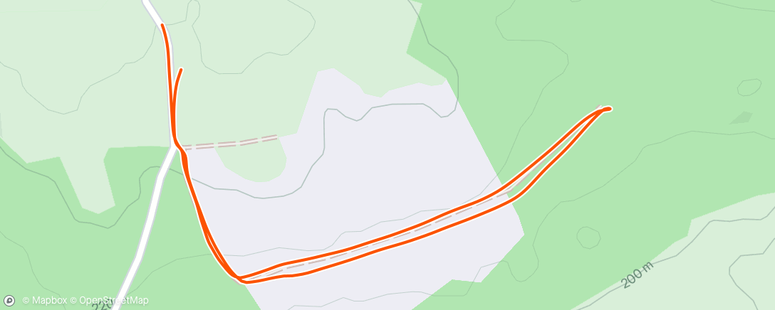 Map of the activity, Course à pied le matin