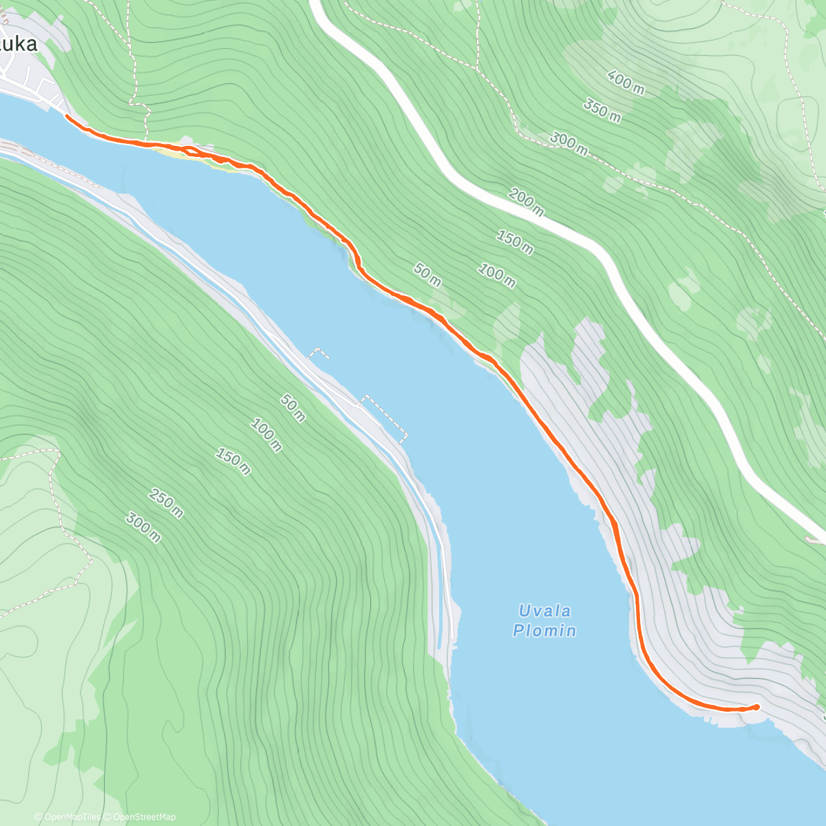 Map of the activity, Rt Mašnjak - mal na sprehod