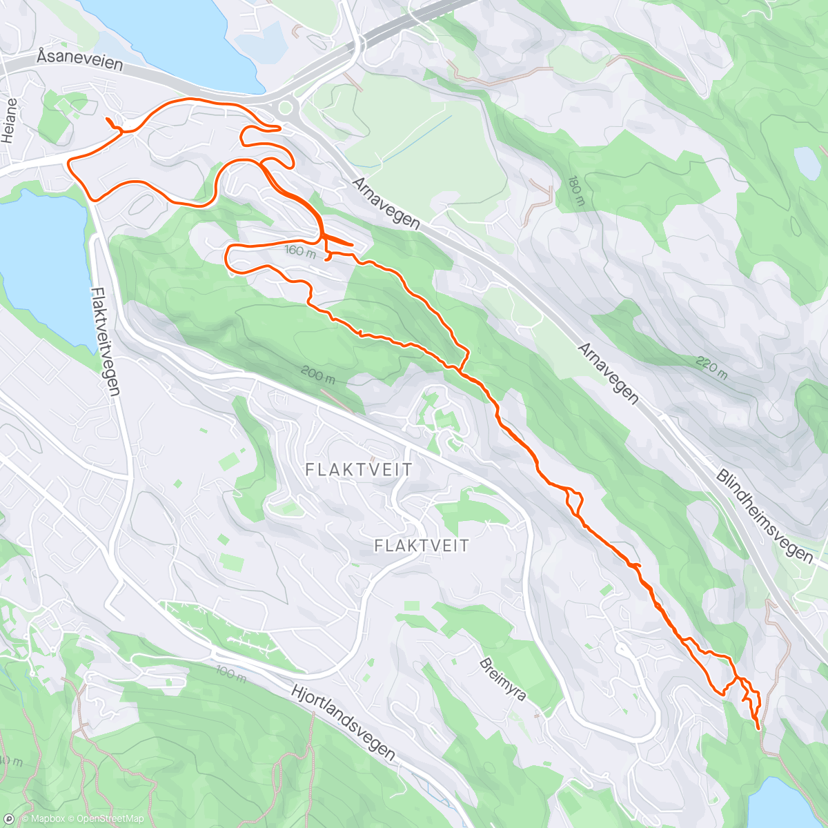 Map of the activity, Nonhøyen