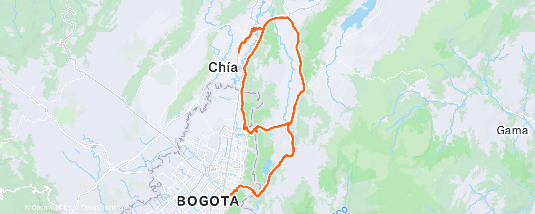 Map of the activity, Morning Ride