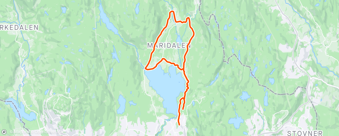 Map of the activity, Pølse Ride