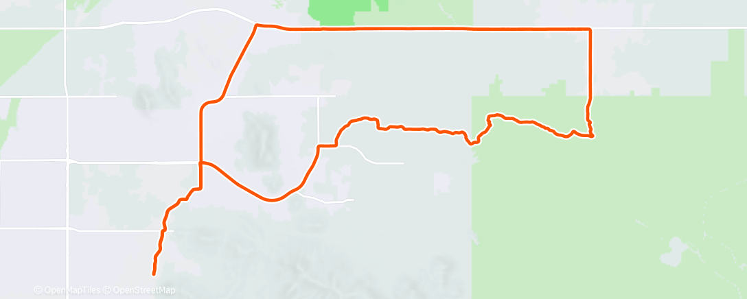 Map of the activity, Afternoon Gravel Ride