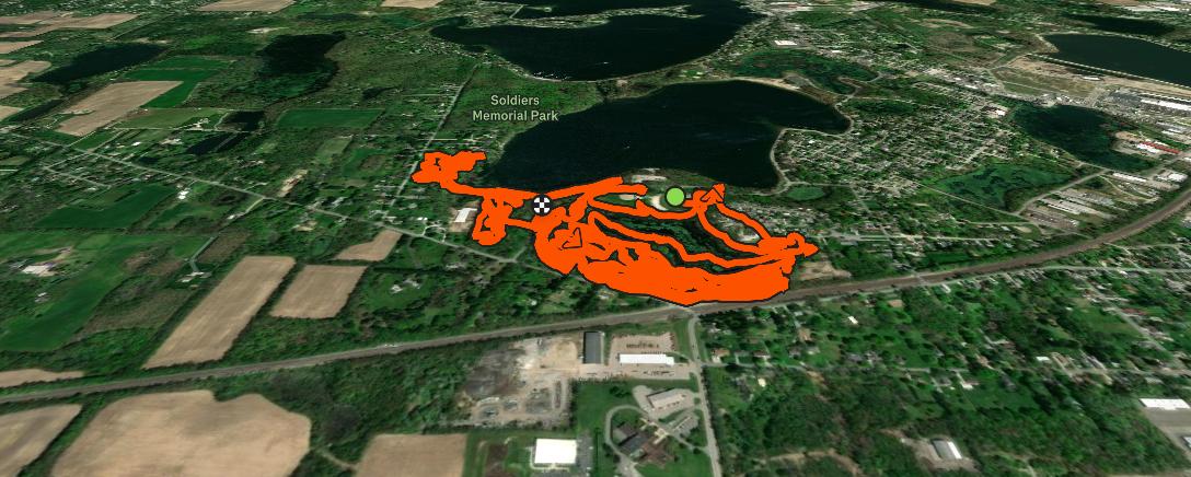 Map of the activity, Morning Ride