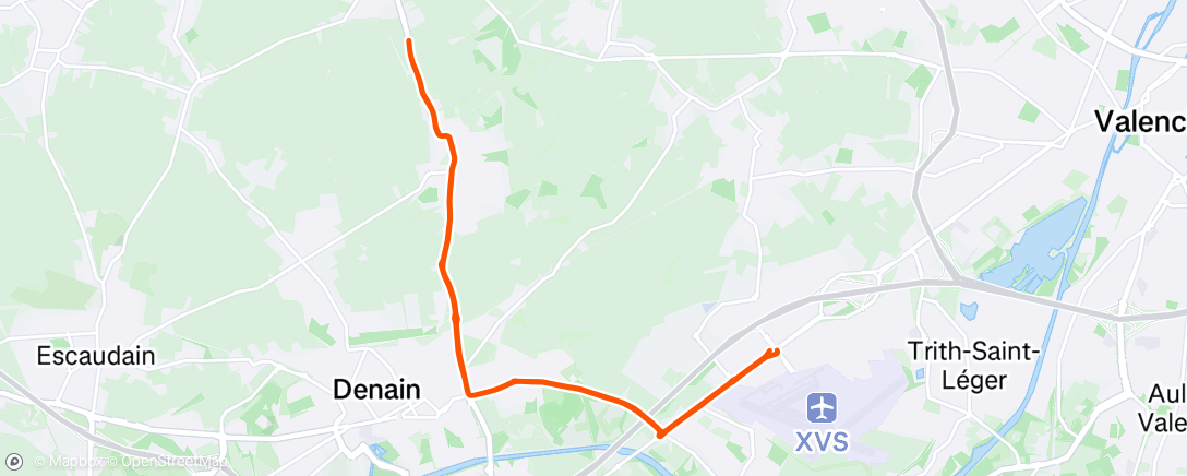 Map of the activity, Fahrt am Morgen