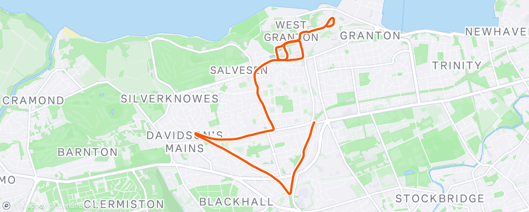 Map of the activity, Nursery/Home Commute