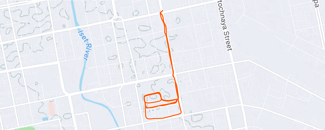 Map of the activity, Интервалы