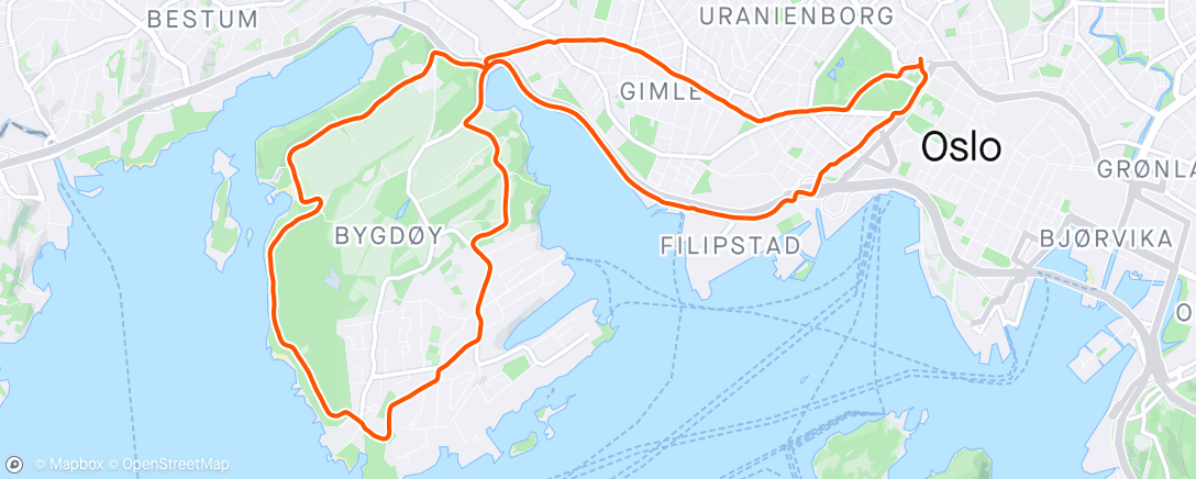 Mapa de la actividad, Jåggings med Borger ☺️