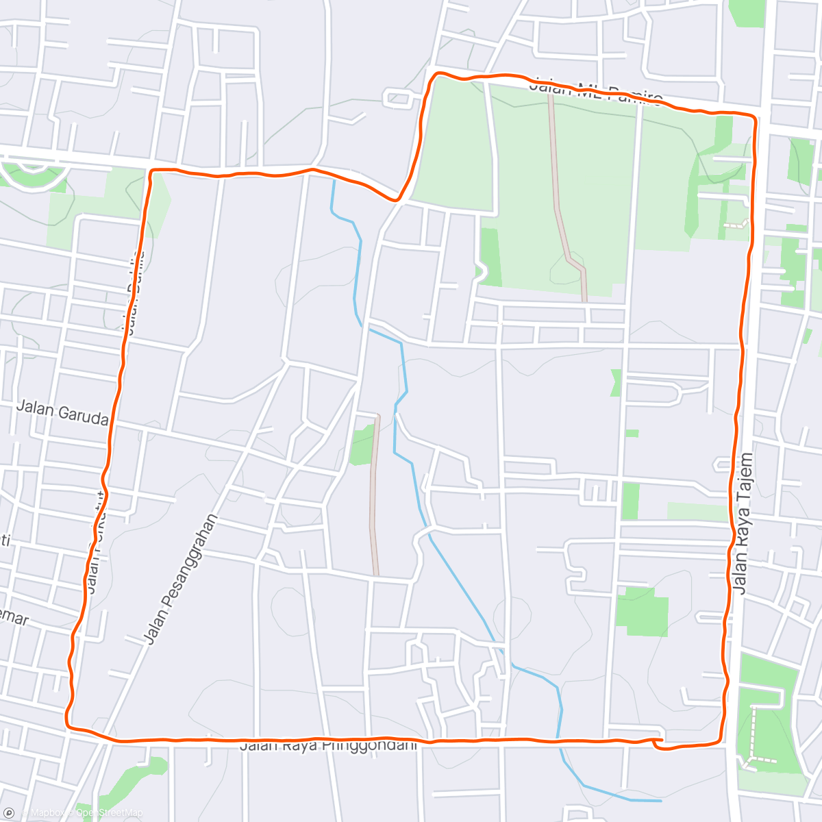 Map of the activity, Morning Run 09042024