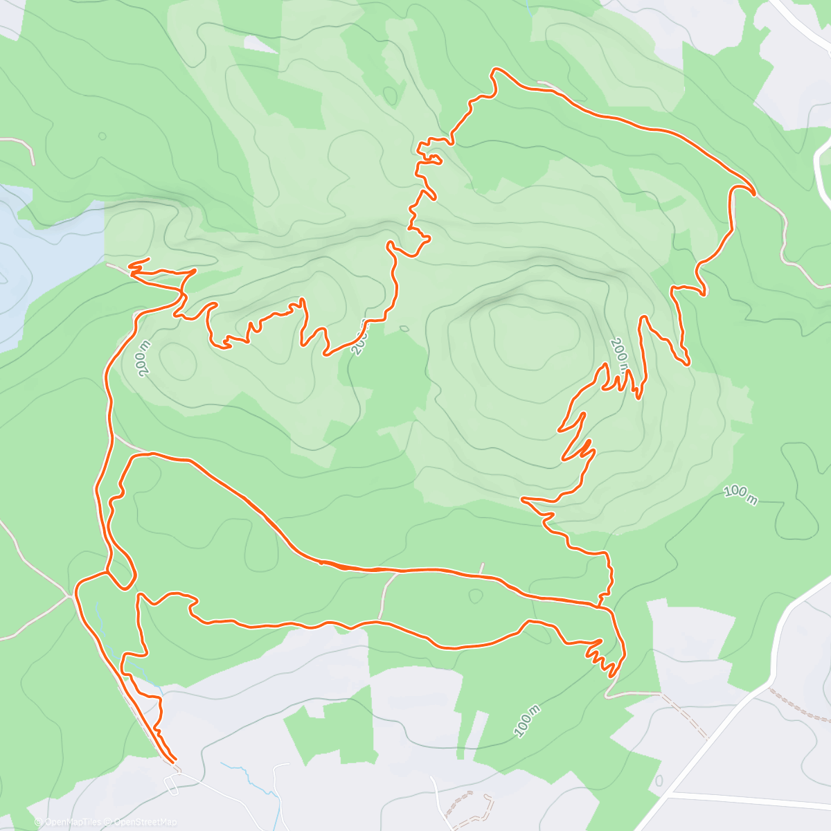 Map of the activity, Afternoon Ride