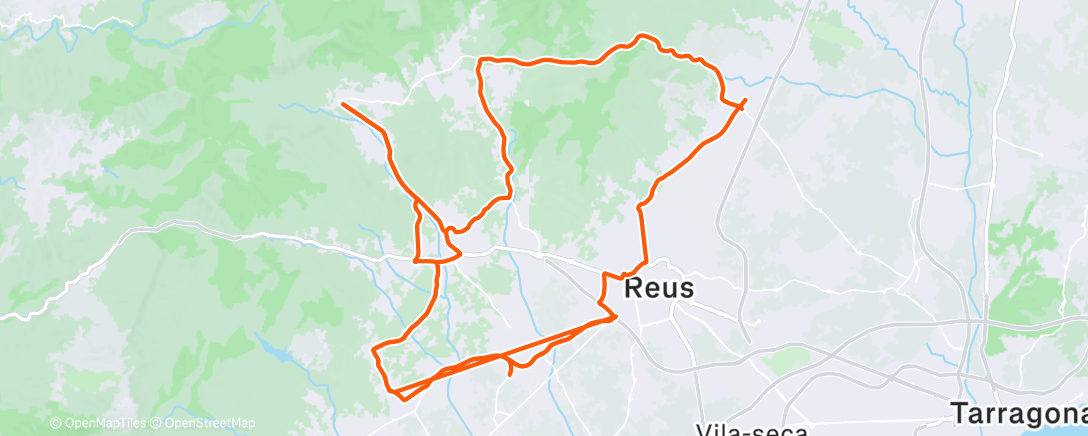 Map of the activity, Lunch Ride