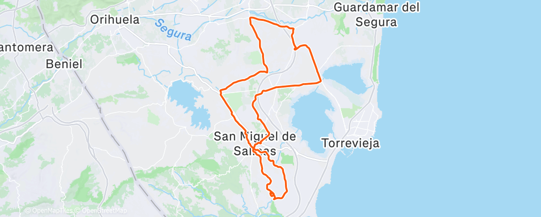 Map of the activity, 2. Middagrit - hoge cadans blokjes