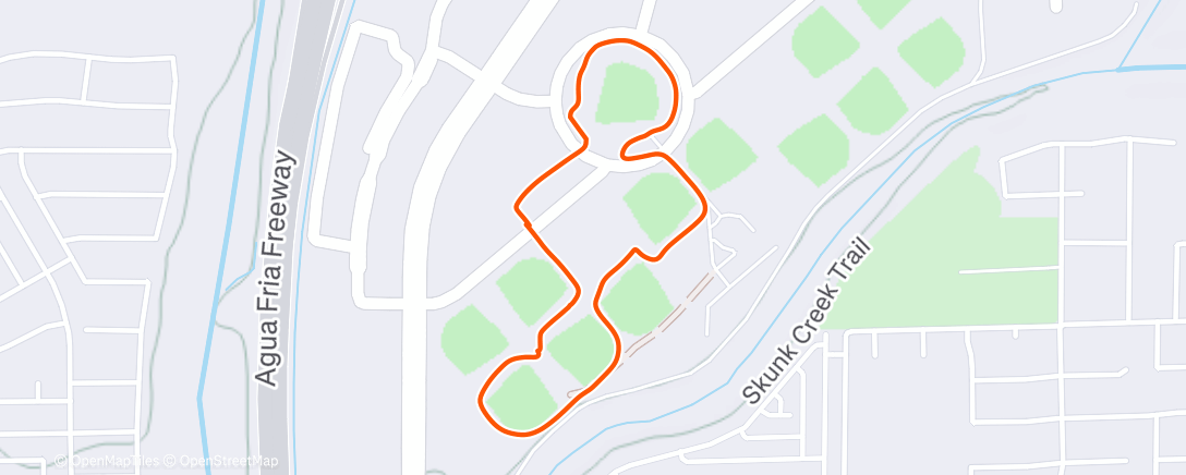 Map of the activity, Night Walk