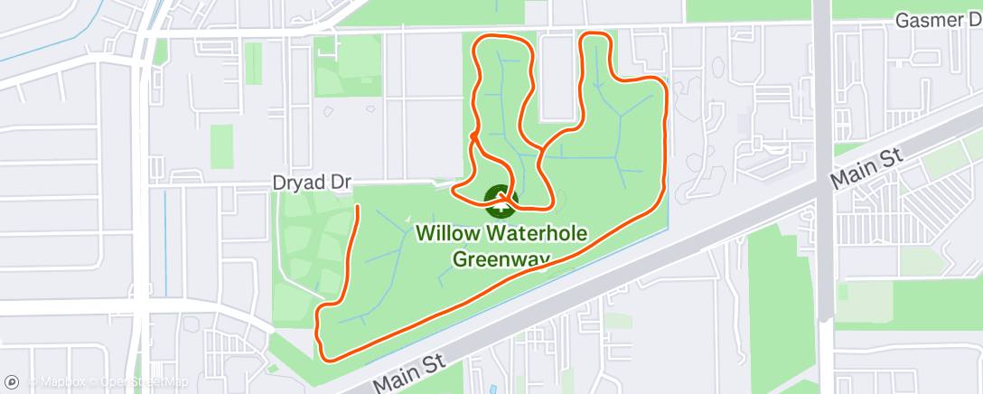 Map of the activity, Morning Run