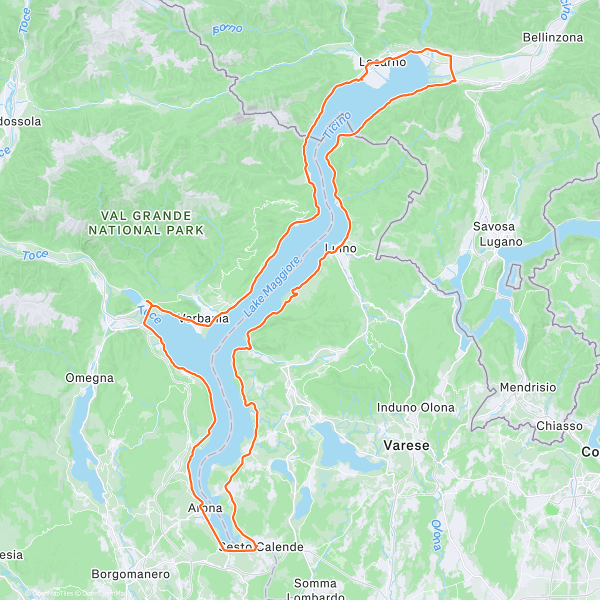 Карта физической активности (Fahrt am Morgen)