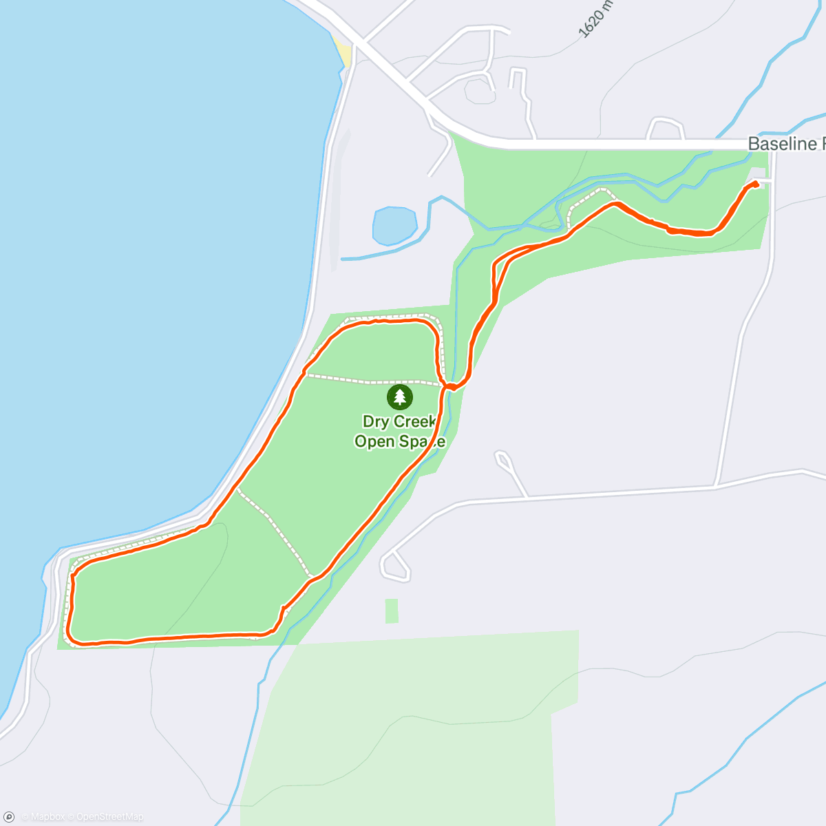 Map of the activity, After dinner walk