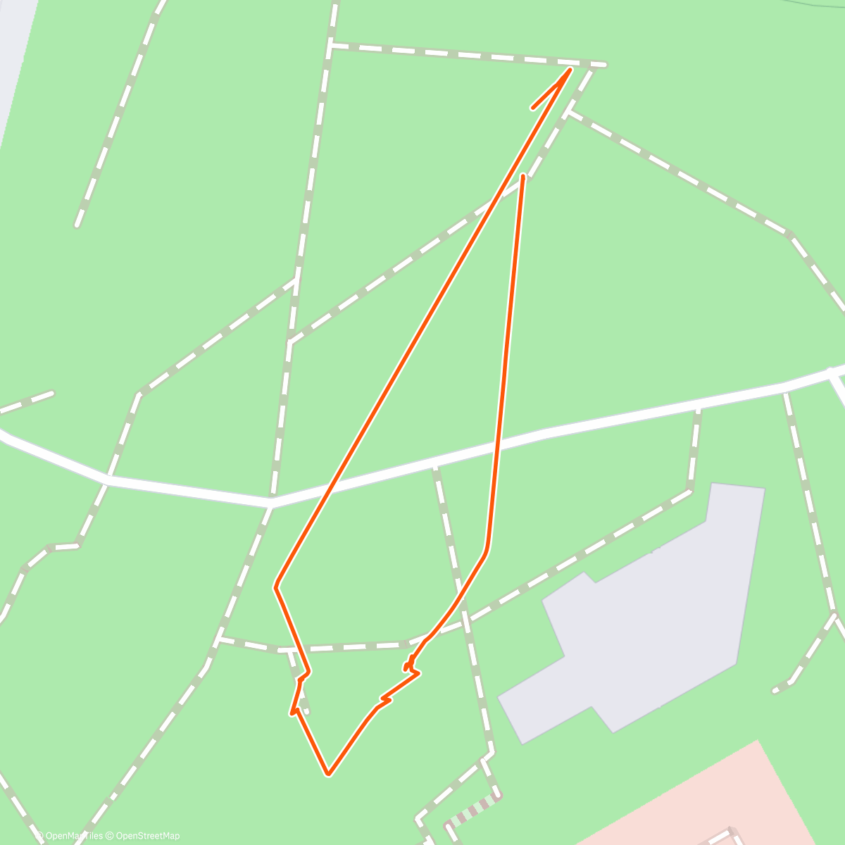 Map of the activity, Марьино 40 минут