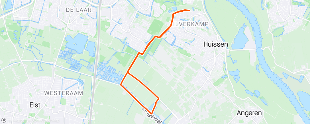 Map of the activity, RI - Duurloopje