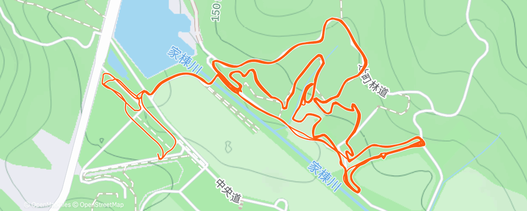 Map of the activity, 午後のライド