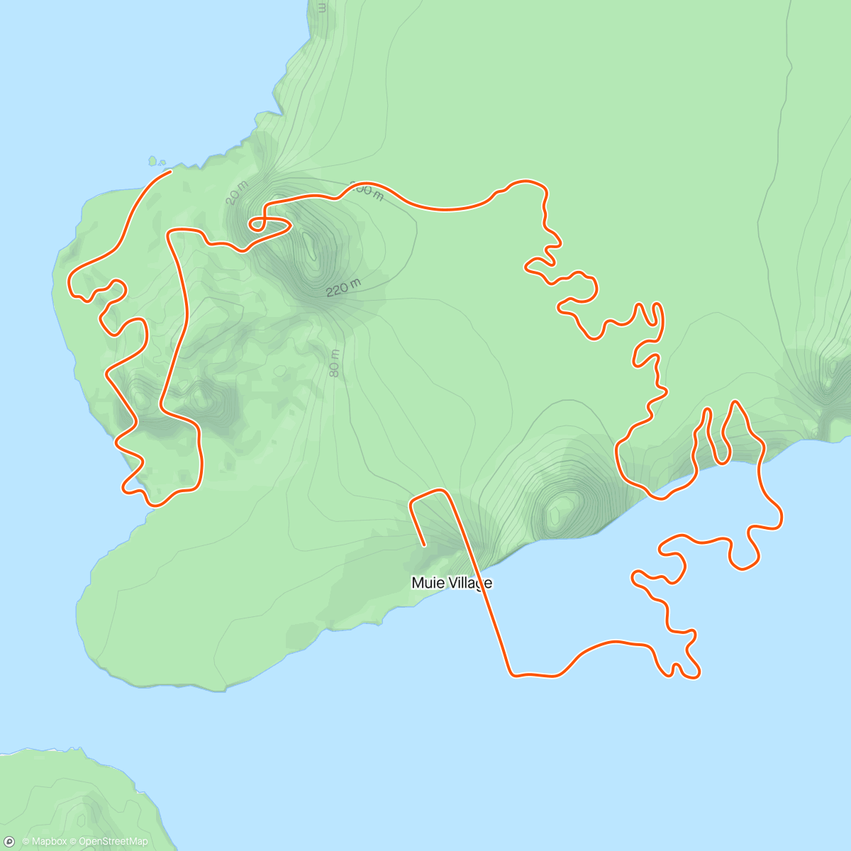 Mapa de la actividad, Zwift - Climber's Gambit in Watopia