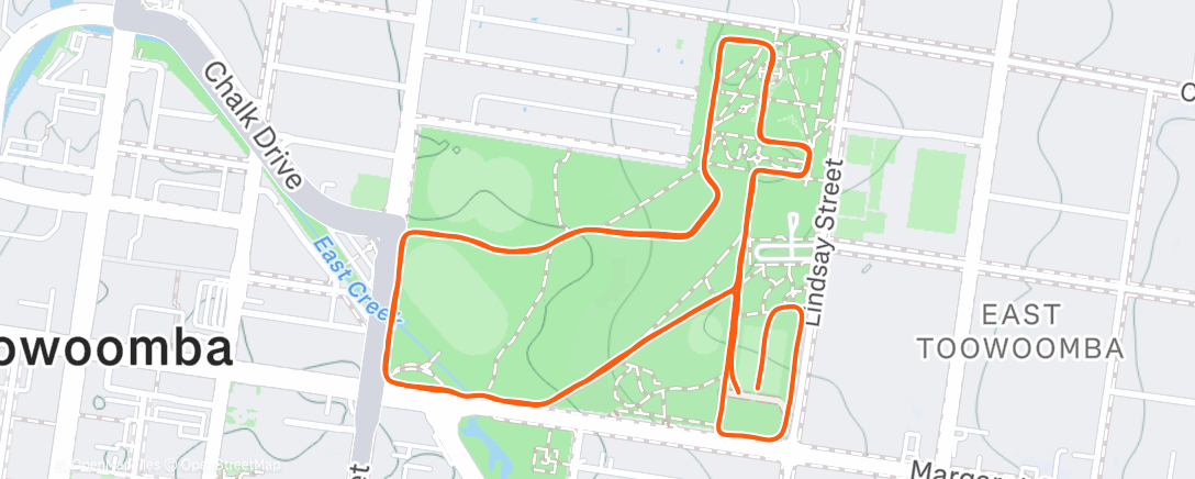 Map of the activity, Morning Run