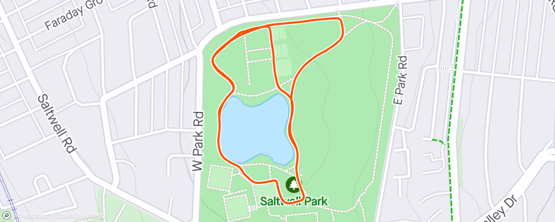 Map of the activity, Saltwell juniors