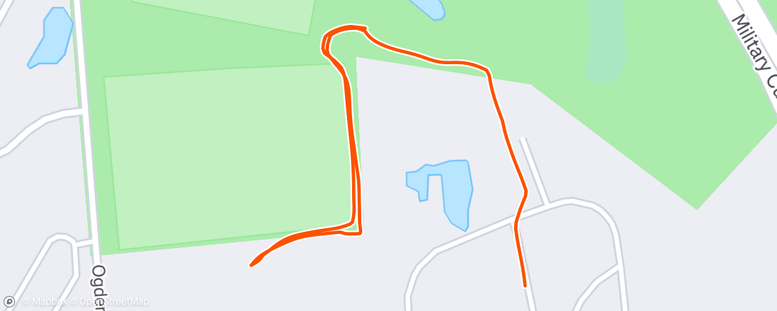 Map of the activity, Evening Walk