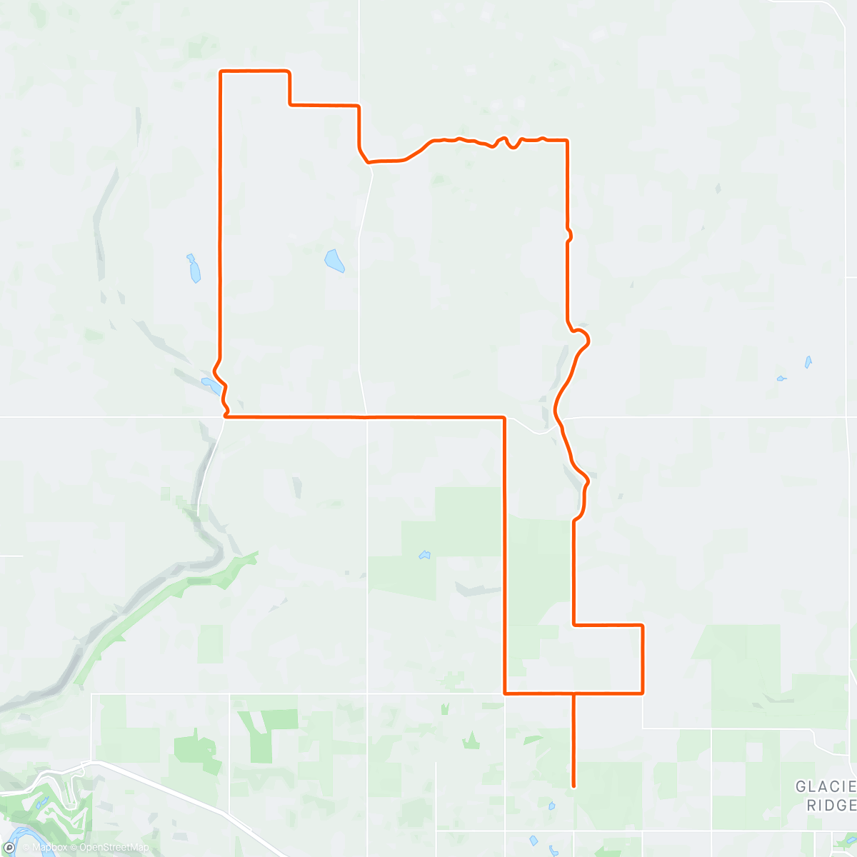 Map of the activity, Exploring Alberta gravel roads with Dom
