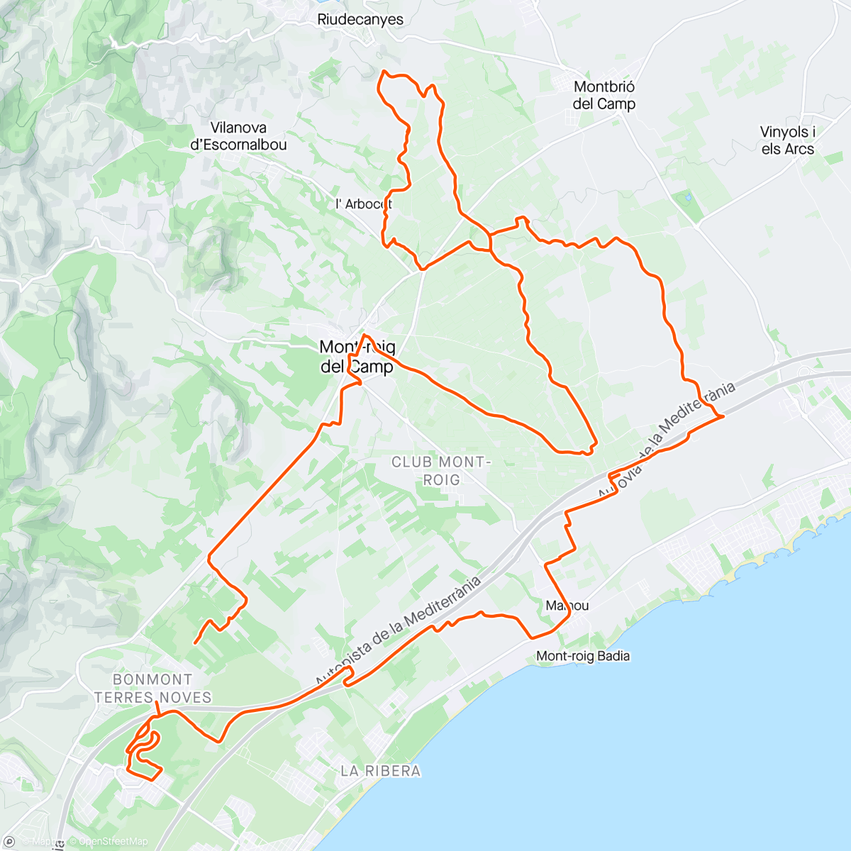 Map of the activity, Almost perfect route 👌🏻