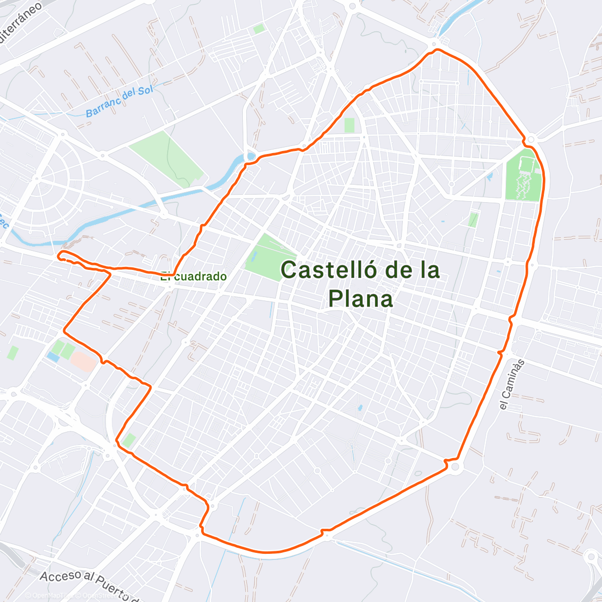 Карта физической активности (Amaneciendo por Castellon)