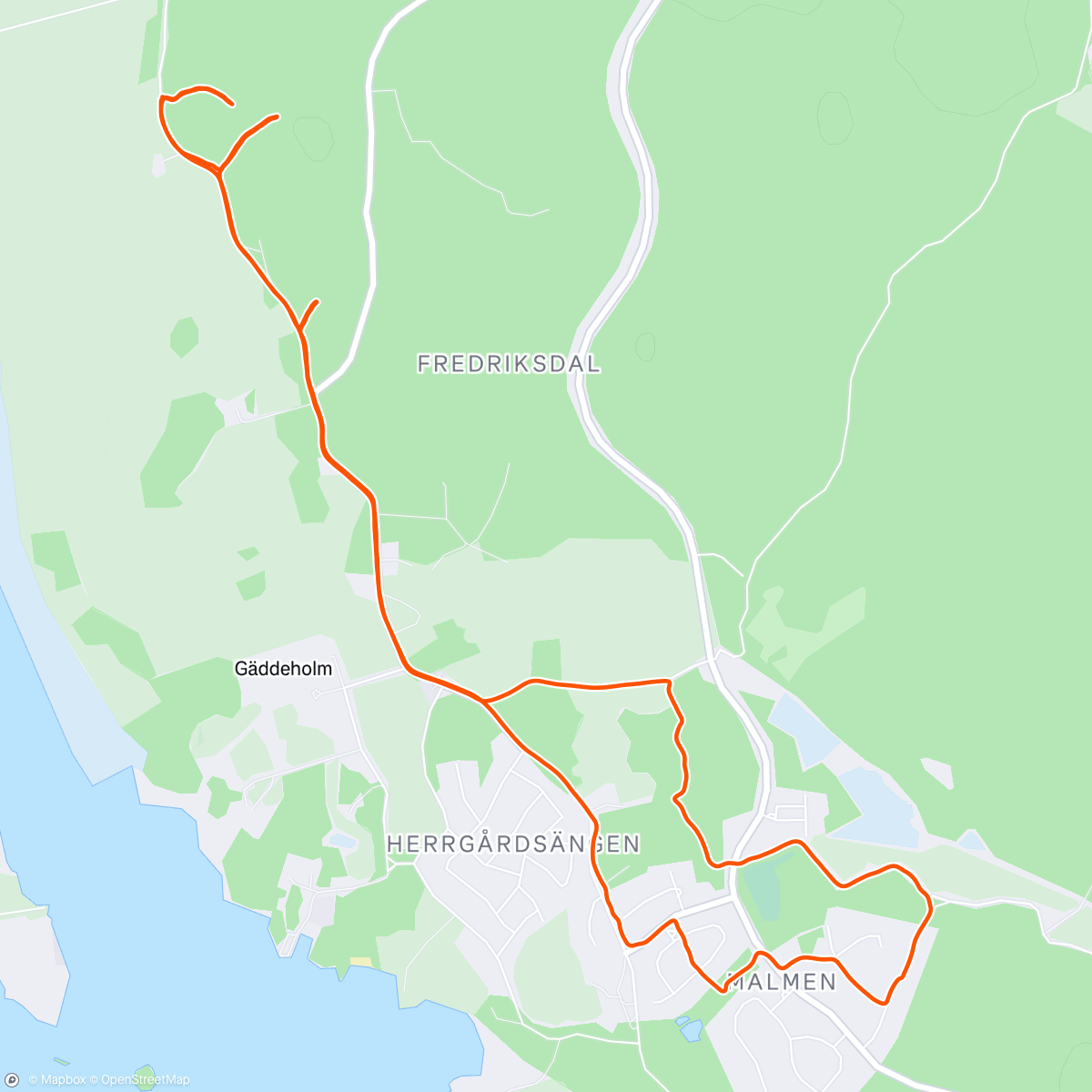 Map of the activity, 3 x different hill  with ice-beard