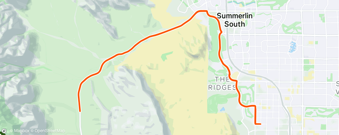 Map of the activity, Morning Ride