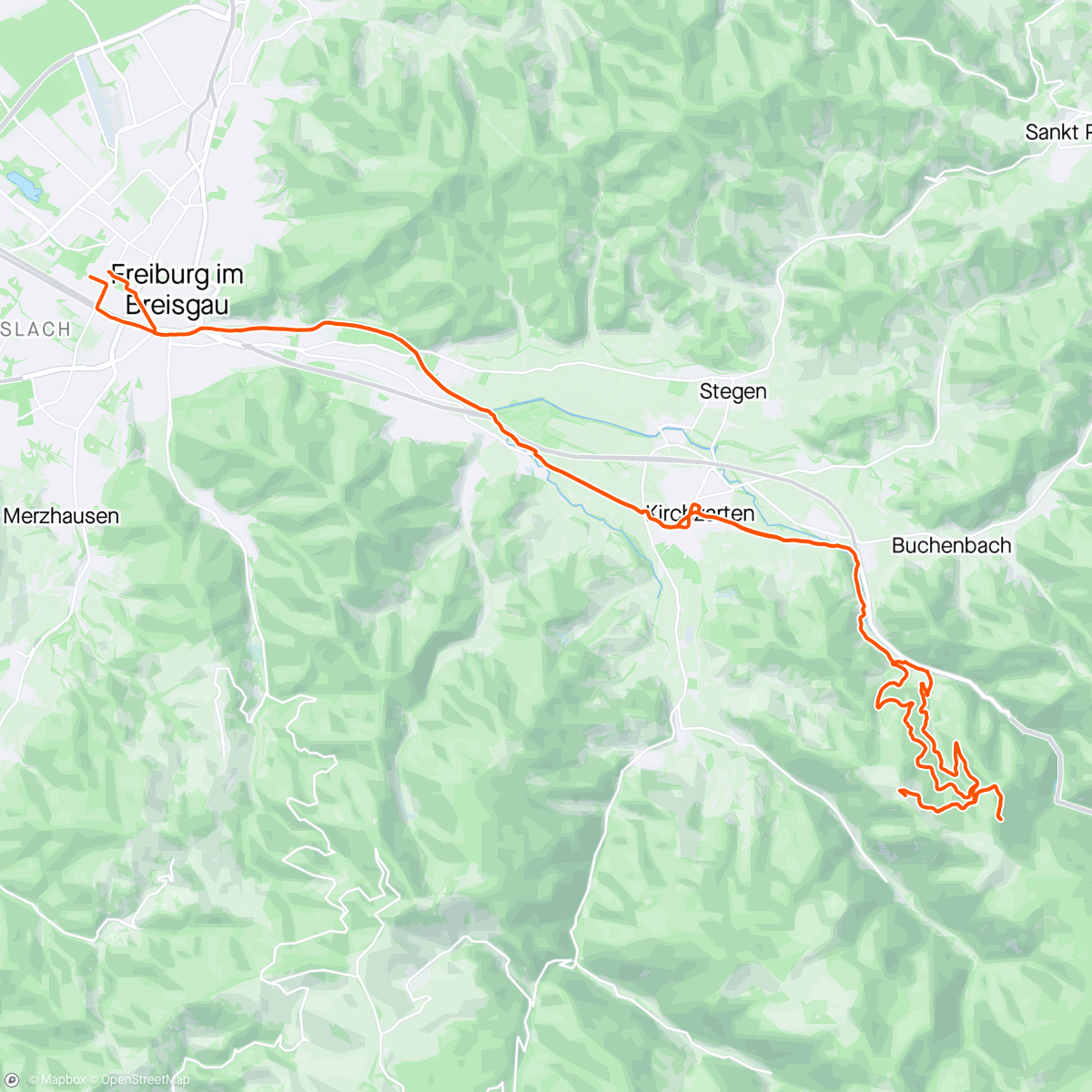 Carte de l'activité Gravelei zur Höfener Hütte und bis zur Schneegrenze Richtung Hinterwaldkopf