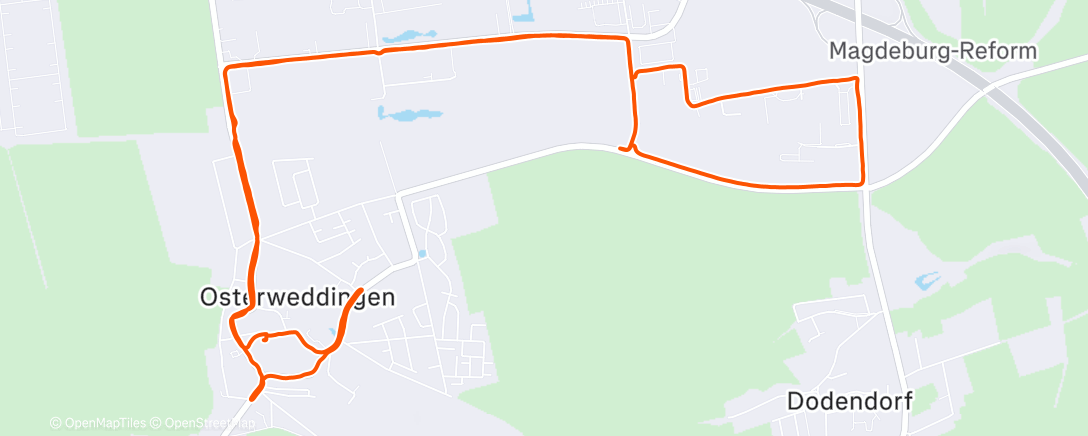 Map of the activity, Lauf am Nachmittag