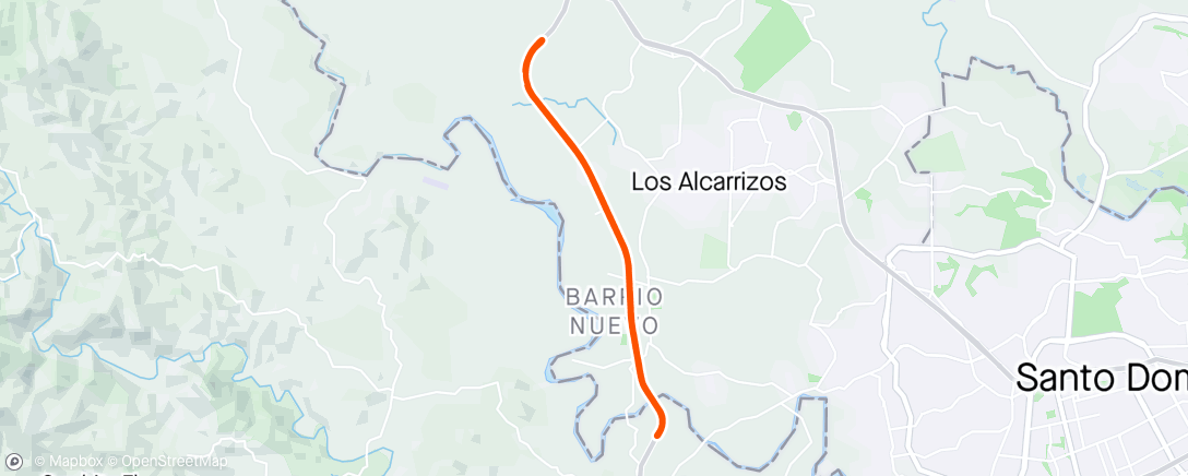 Map of the activity, Vuelta a la tarde