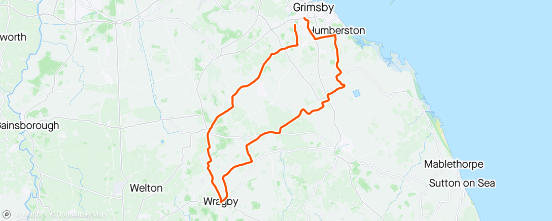 Map of the activity, Funny way to Wragby