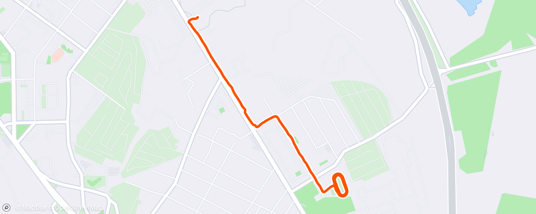 Map of the activity, Утренний забег