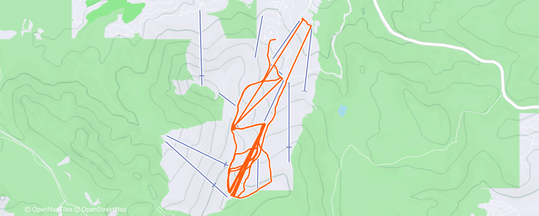 Map of the activity, Morning Alpine Ski
