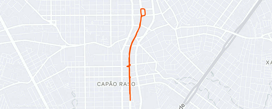 Map of the activity, Morning Run