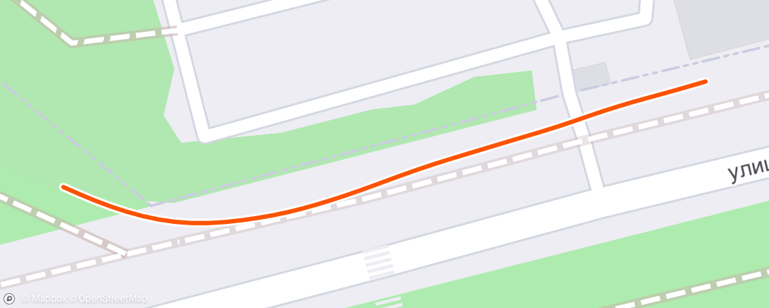 Map of the activity, Evening Run