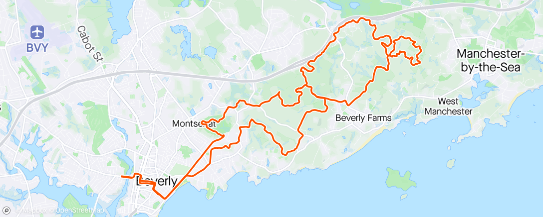 Map of the activity, Classic North Shore Gnar