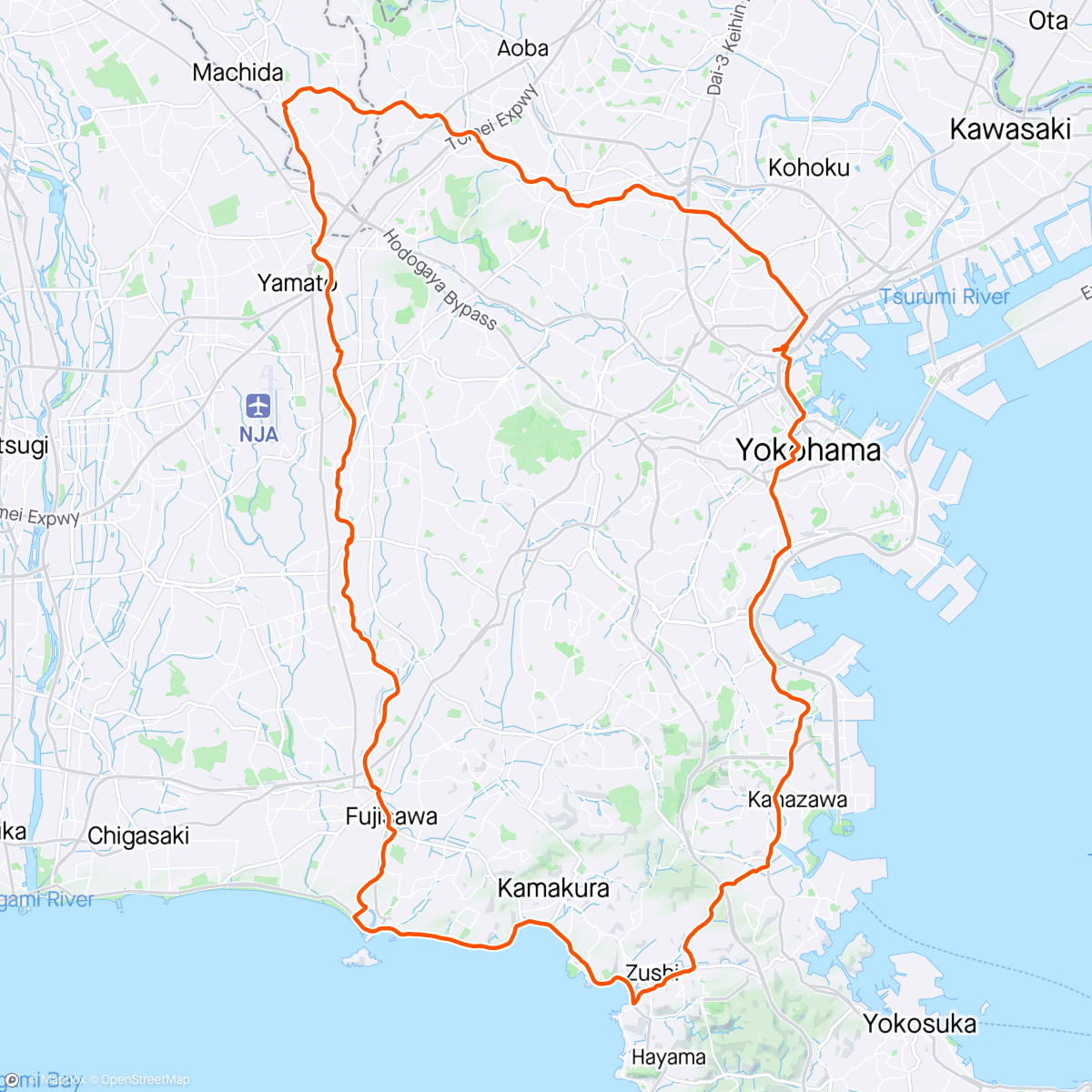 「晨間騎乘」活動的地圖