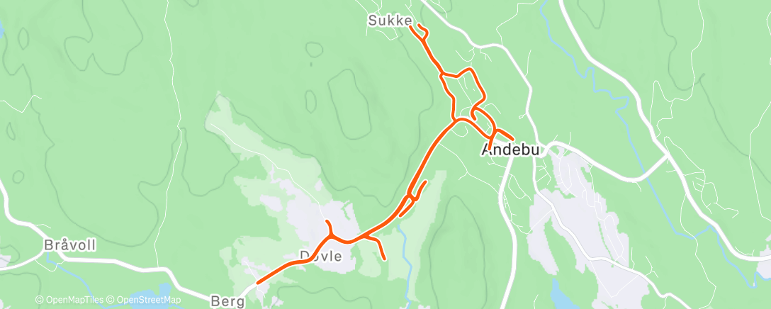 Карта физической активности (Afternoon Trail Run)