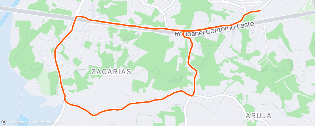 Kaart van de activiteit “Caminhada vespertina”