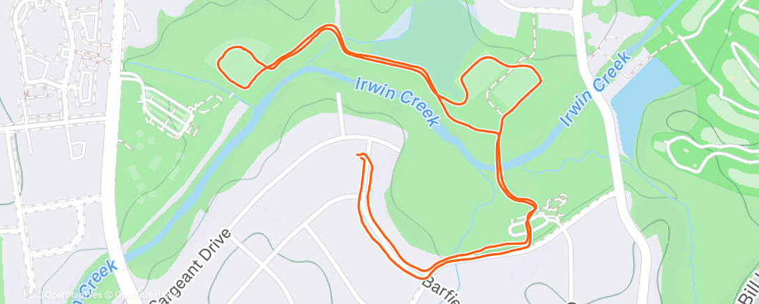 Map of the activity, Afternoon Walk