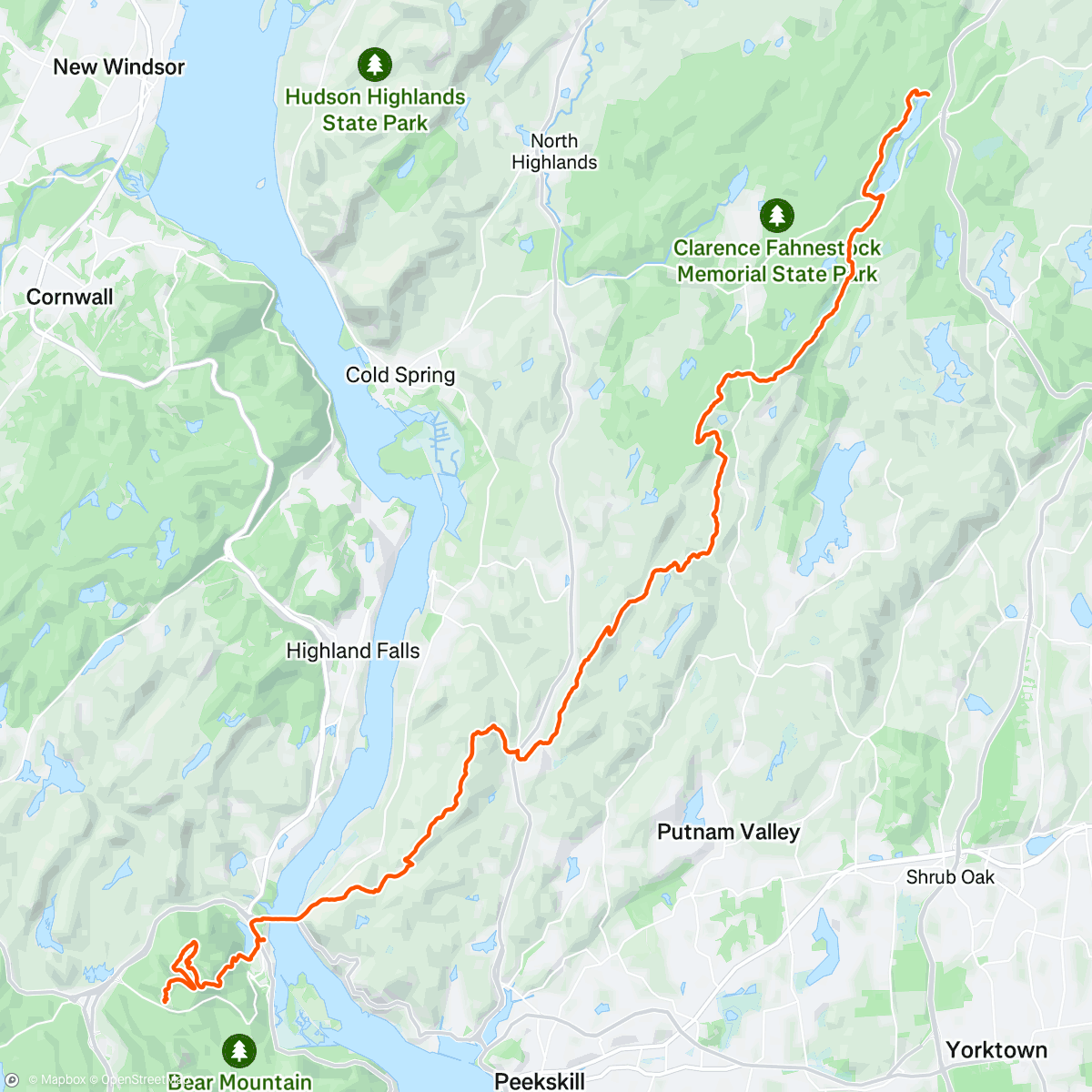 Map of the activity, AT Day 54: Crocodile tears
