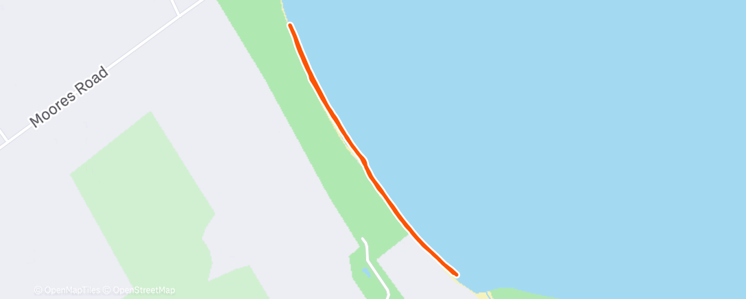 Map of the activity, Mon Repos Beach Run