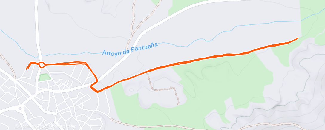Map of the activity, Carrera de tarde