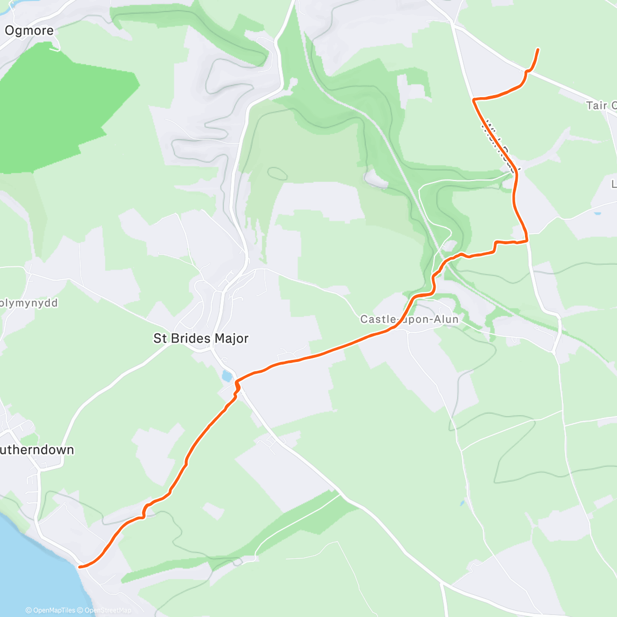 Карта физической активности (Morning Trail Run)