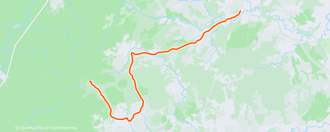 Map of the activity, Morning Run